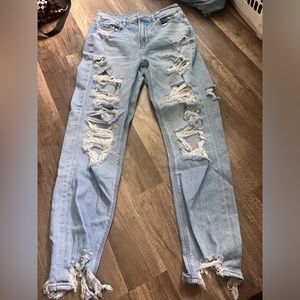 American eagle mom jeans, size 6, blue
